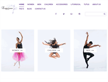 Tablet Screenshot of expressionsdancewear.com